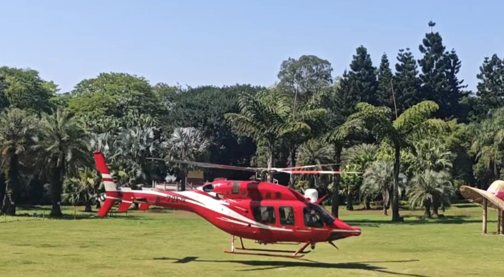 福州植物园与福建省航空应急救援中心联合完成直升机临时起降点实地检验